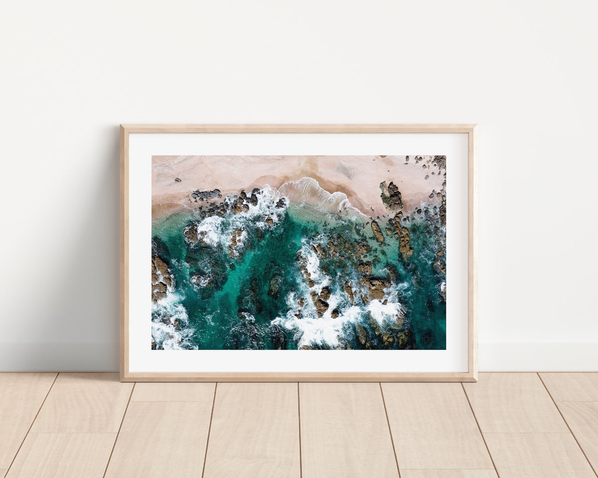 Te Arai Aerial Print