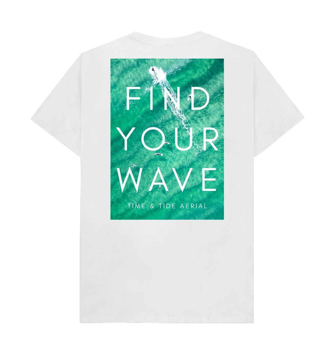 White Find Your Wave I Tshirt