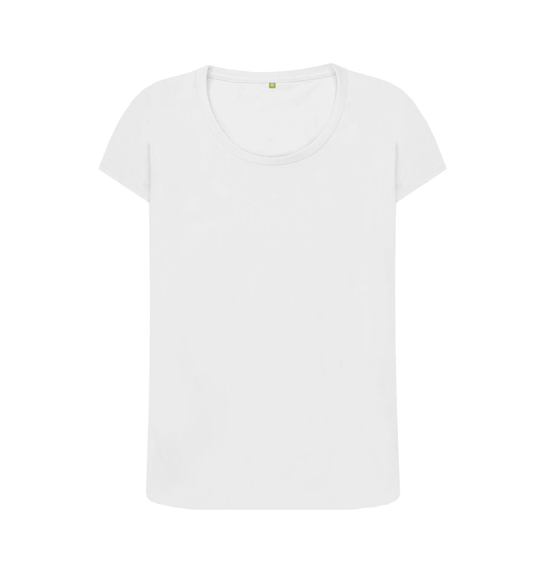 White Find Your Wave Women's Scoop Neck